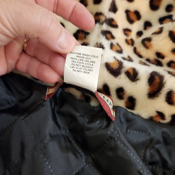 Stylish Leopard Print Teddy Jacket - Picture 9 of 10